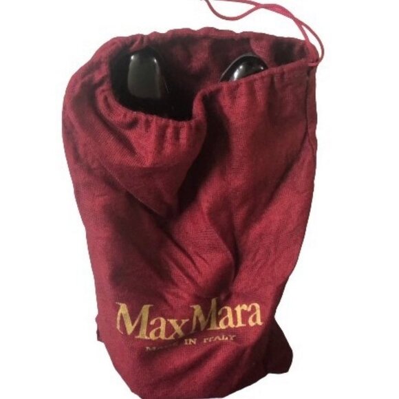 Vintage 90s Max Mara made in Italy kitten heel mary janes strappy shoes heels - Picture 11 of 15